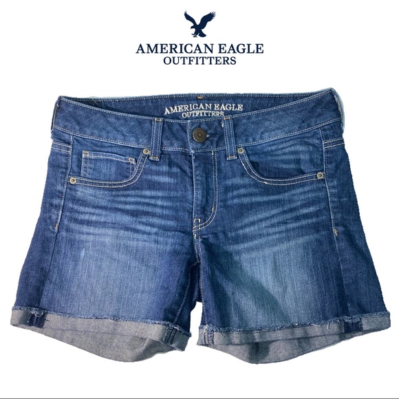 American Eagle Outfitters Blue Jean Shorts - Picture 1 of 5